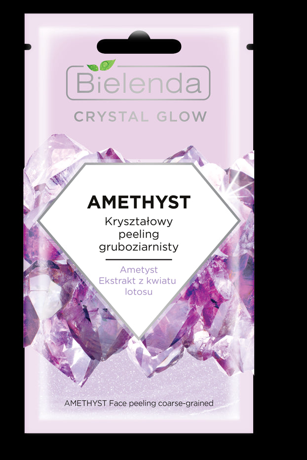 Bielenda CRYSTAL GLOW AMETHYST - crystal coarse scrub, net weight: 8 g