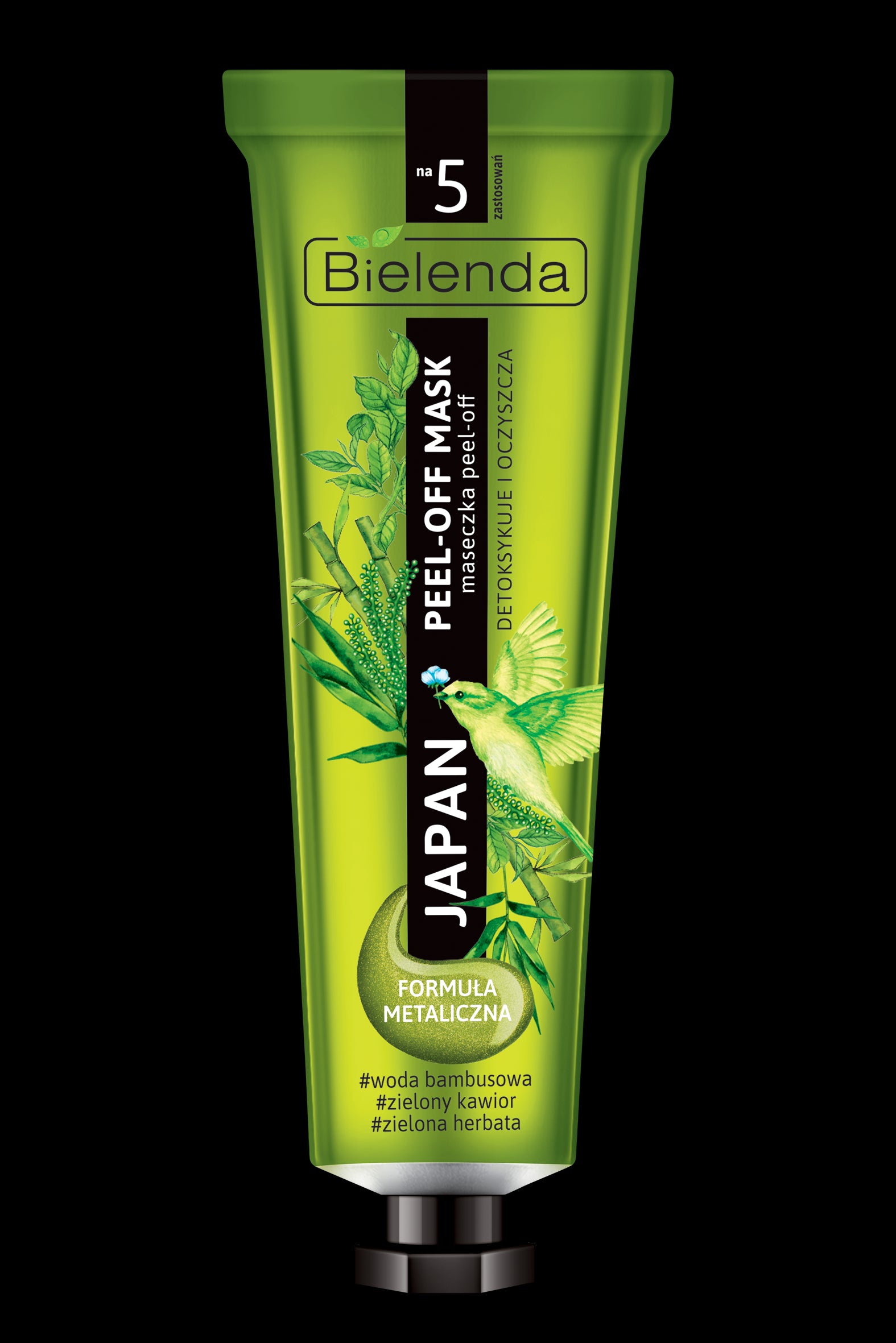 Bielenda JAPAN PEEL-OFF MASK - metaliczna maseczka peel-off detoksykująco – oczyszczająca, poj. 30 g