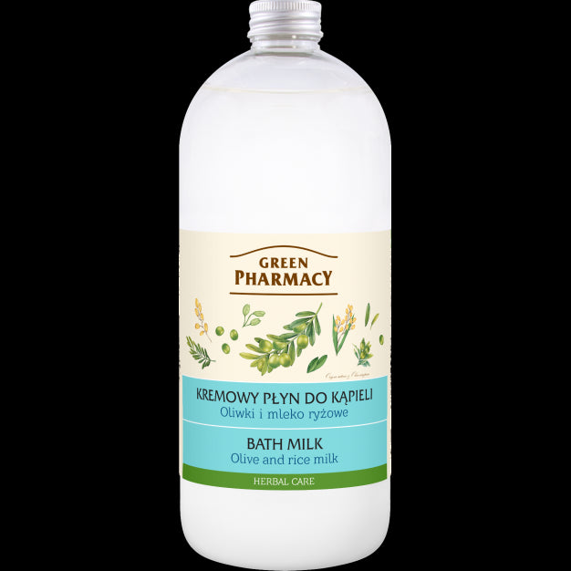 Green Pharmacy - cream bath lotion Olive and Rice Milk, capacity 1000 ml