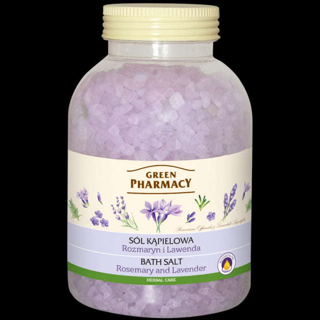 Green Pharmacy - bath salt, rosemary and lavender, net weight: 1300 g