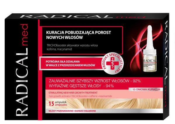 Radical Med - treatment stimulating new hair growth, go. 15 ampoules x 5 ml