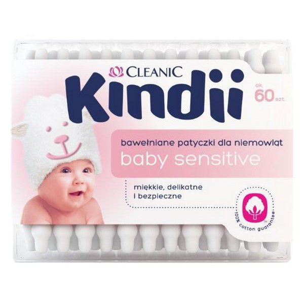Cleanic Kindii - baby cotton buds for Baby Sensitive, 60 pcs.