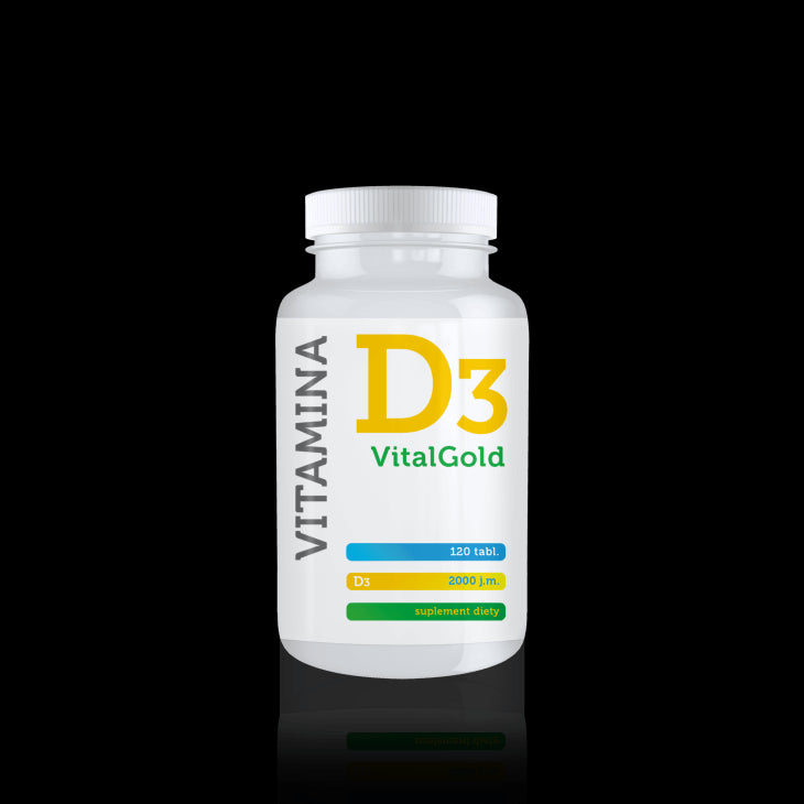 Vitamin D3 VitalGold dietary supplement, 120 film-coated tablets