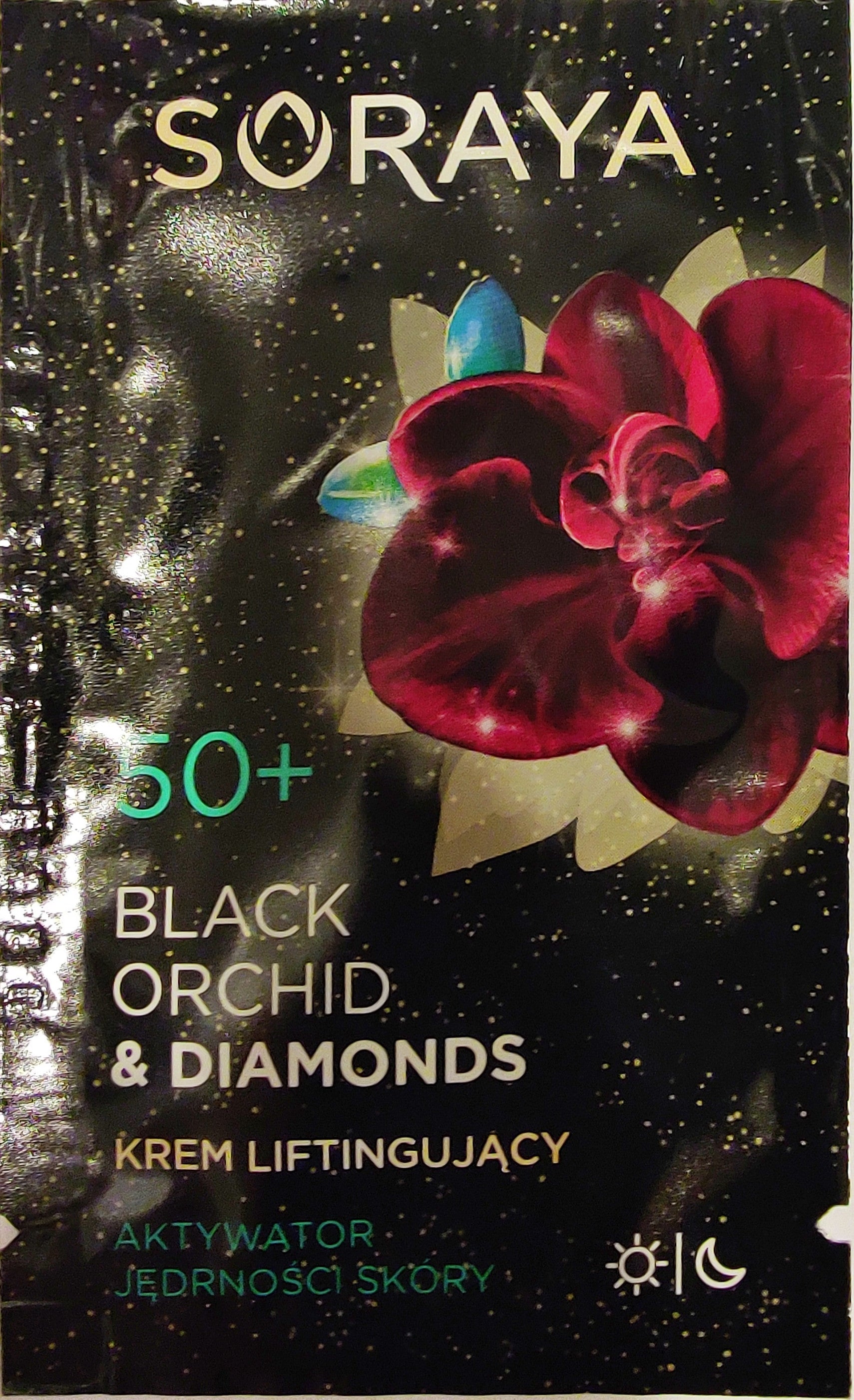 Soraya Black Orchid & Diamonds - krem liftingujący na dzień i na noc, aktywator jędrności skóry, 50+ ***TESTER***