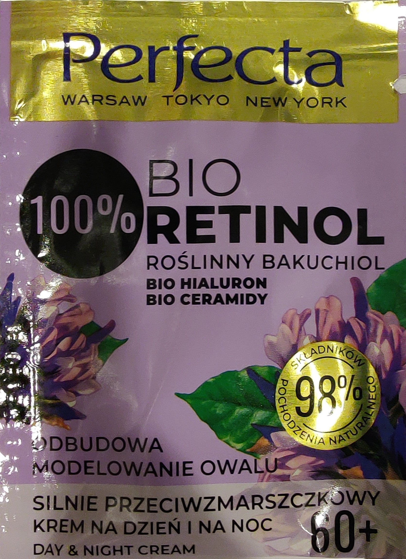 Perfecta Bio Retinol Bakuchiol – silnie przeciwzmarszczkowy krem na dzień i na noc 60+ ***TESTER***