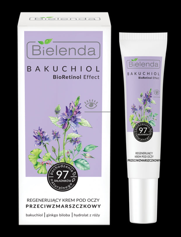 Bielenda BAKUCHIOL BioRetinol Effect - regenerujący krem przeciwzmarszczkowy POD OCZY, poj. 15 ml