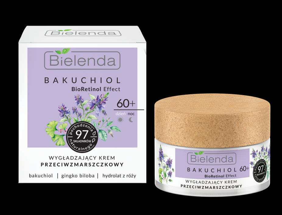 Bielenda BAKUCHIOL BioRetinol Effect Smoothing anti-wrinkle cream 60+, day/night, 50 ml