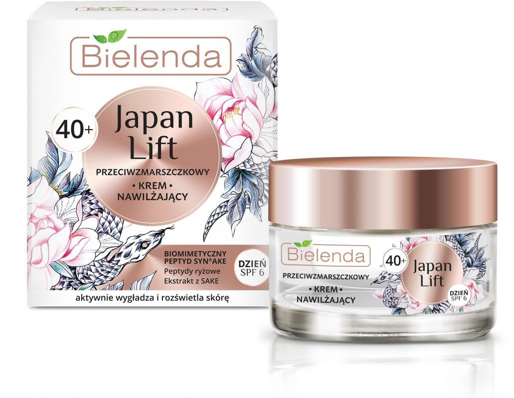 Bielenda JAPAN LIFT Anti-Wrinkle Moisturizing Day Cream 40+, SPF 6, 50 ml