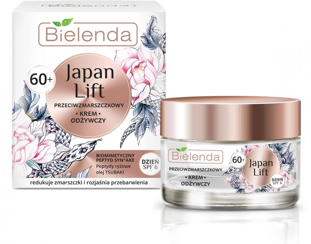 Bielenda JAPAN LIFT - Nourishing anti-wrinkle day cream 60+, SPF 6, 50 ml