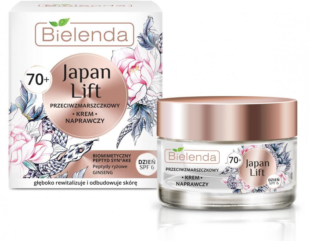 Bielenda JAPAN LIFT Repair Anti-Wrinkle Day Cream 70+, SPF 6, 50 ml