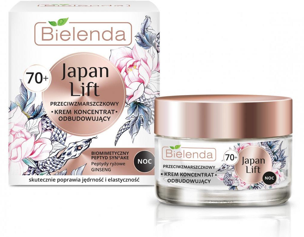 Bielenda JAPAN LIFT Anti-Wrinkle Concentrate 70+, for the night, 50 ml