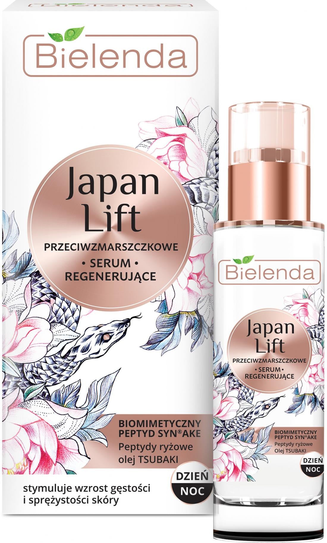 Bielenda JAPAN LIFT Regenerujące serum przeciwzmarszczkowe, na dzień/na noc, poj. 30 ml