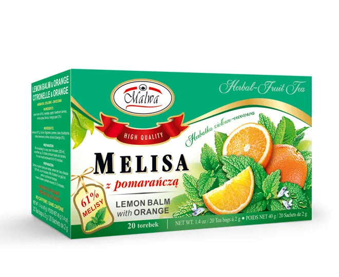 Malwa - balm with orange, herbal and fruit tea, 20 bags x 2 g