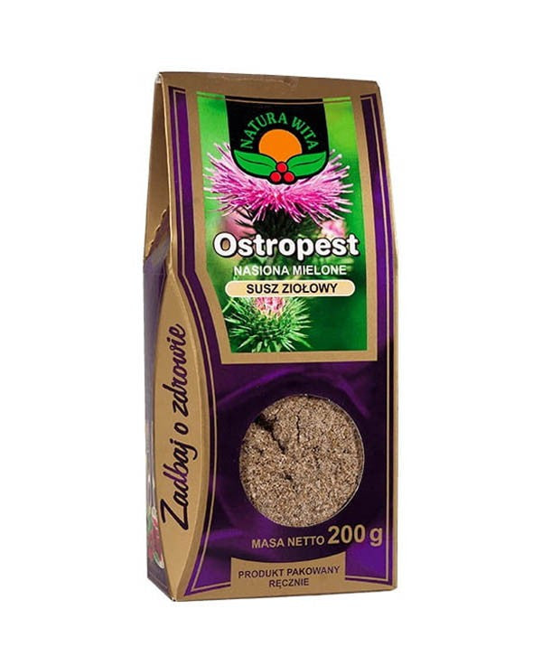 Natura Wita - ostropest nasiona mielone (pudełko), masa netto: 200 g