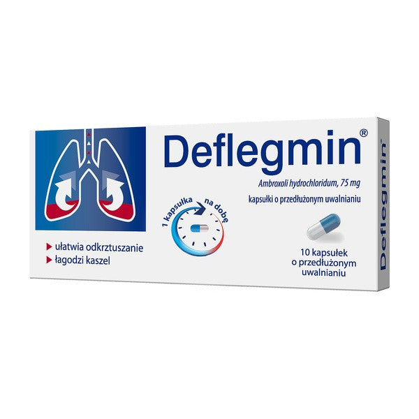 Deflegmin - 75 mg extended-release capsules, 10 pcs.