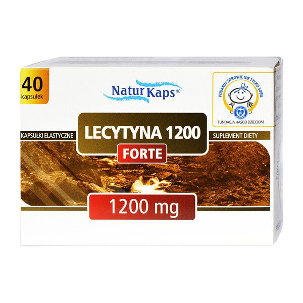 Lecithin 1200 forte Naturkaps - flexible capsules, dietary supplement, 40 pcs.