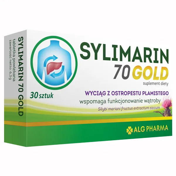 Sylimarin 70 GOLD - dietary supplement to support liver function, content: 30 coated tablets