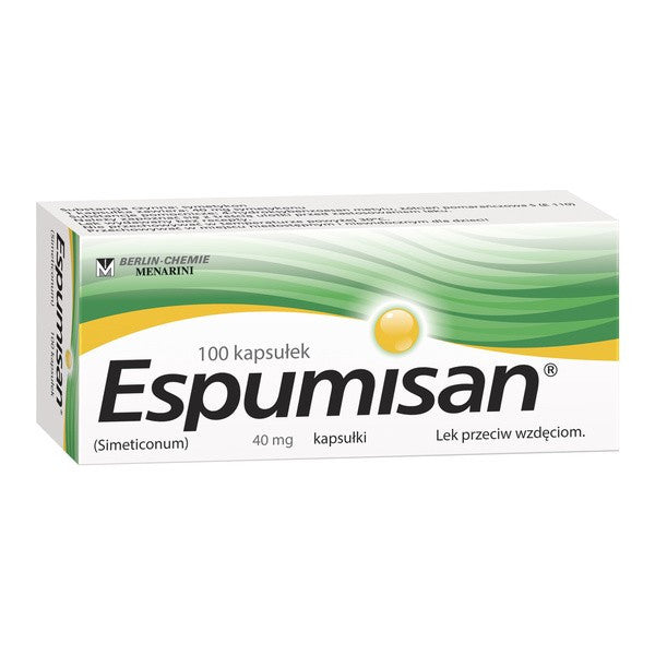 Espumisan - capsules against flatulence 40 mg, capacity 100 pcs