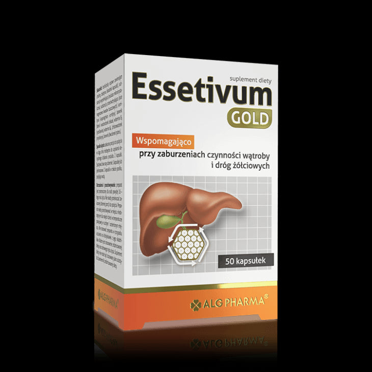 Essetivum Gold - dietary supplement, capsules for liver and biliary disorders, 50 pcs.