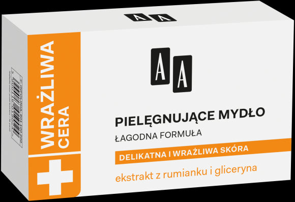 AA Cera Wrażliwa - pielęgnujące mydło do delikatnej i wrażliwej skóry, masa netto: 100 g