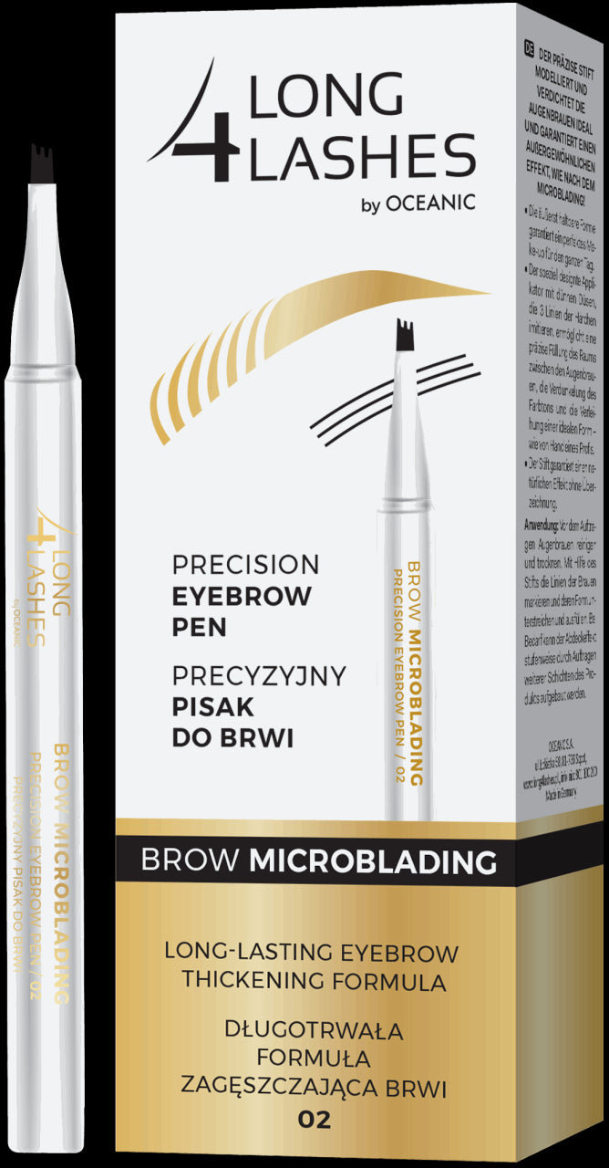 Long4Lashes Brow Microblading - precision eyebrow pen no. 02 Dark Brown, capacity 1.10 ml
