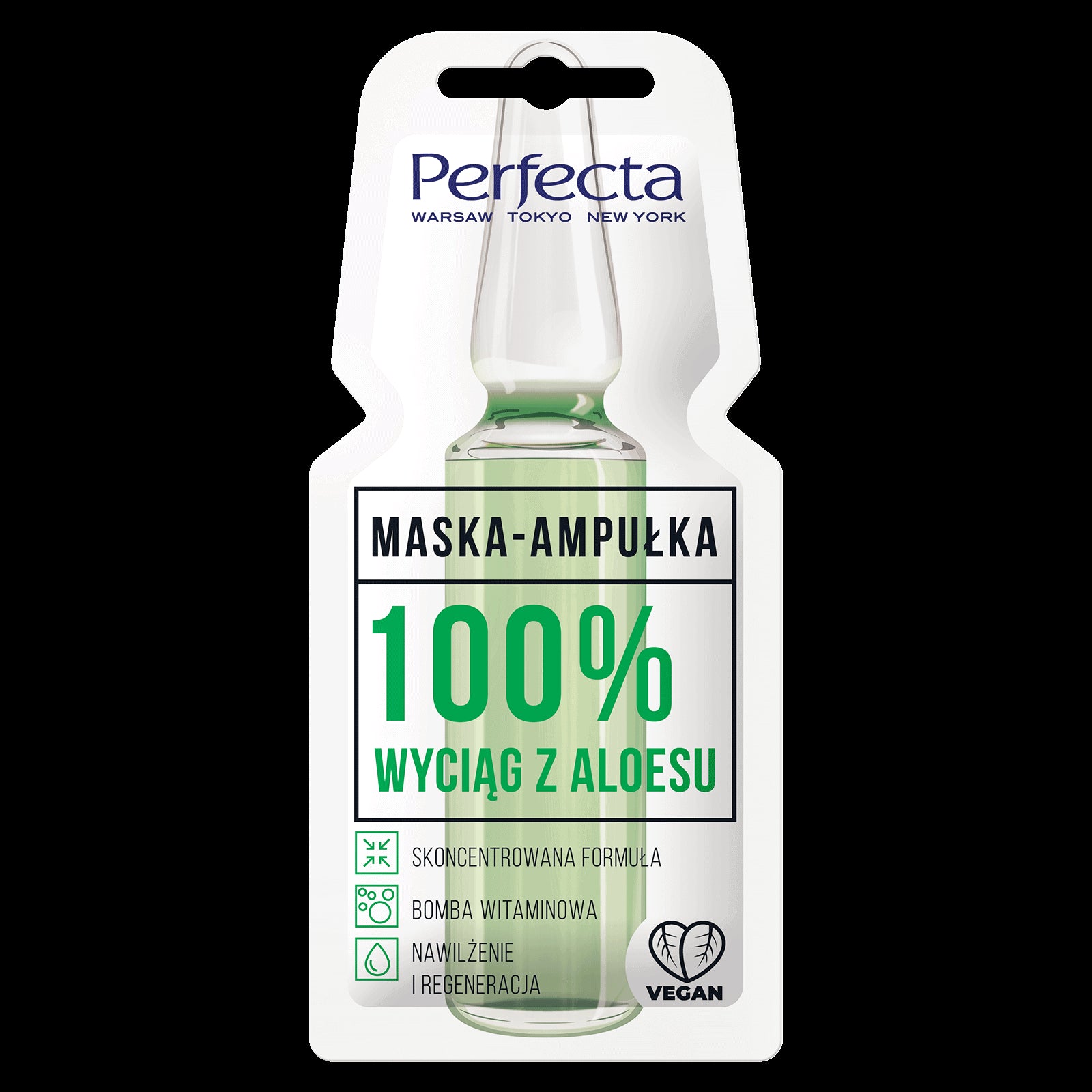 Perfecta Mask-Ampoule - 100% Aloe Vera extract, capacity 8 ml