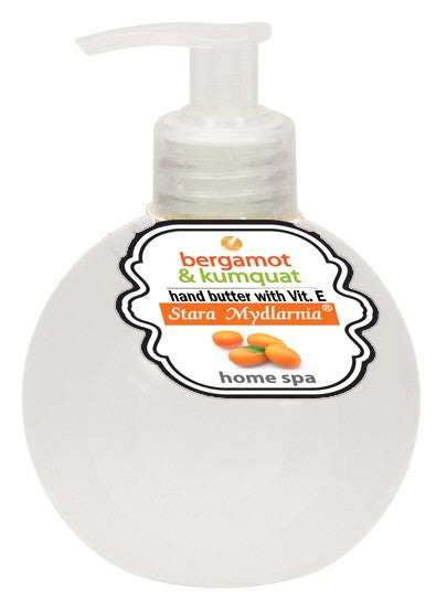 Home Spa Bergamot & kumquat hand butter, capacity 300 ml.