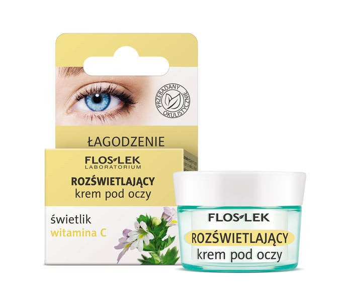 Floslek Pharma - rozświetlający krem pod oczy świetlik, witamina C, poj. 15 ml