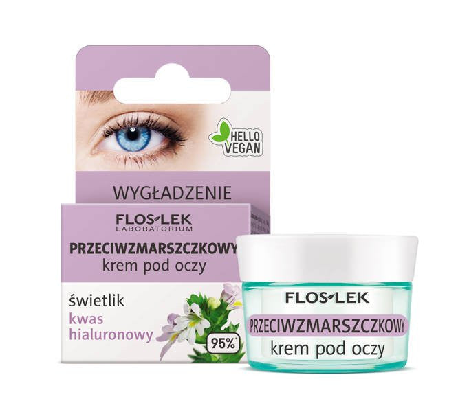 Floslek Pharma - przeciwzmarszczkowy krem pod oczy świetlik kwas hialuronowy, poj. 15 ml