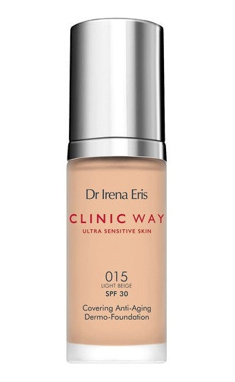 Dr Irena Eris Clinic Way anti-wrinkle dermofluid SPF30, 015 LIGHT BEIGE, 30 ml