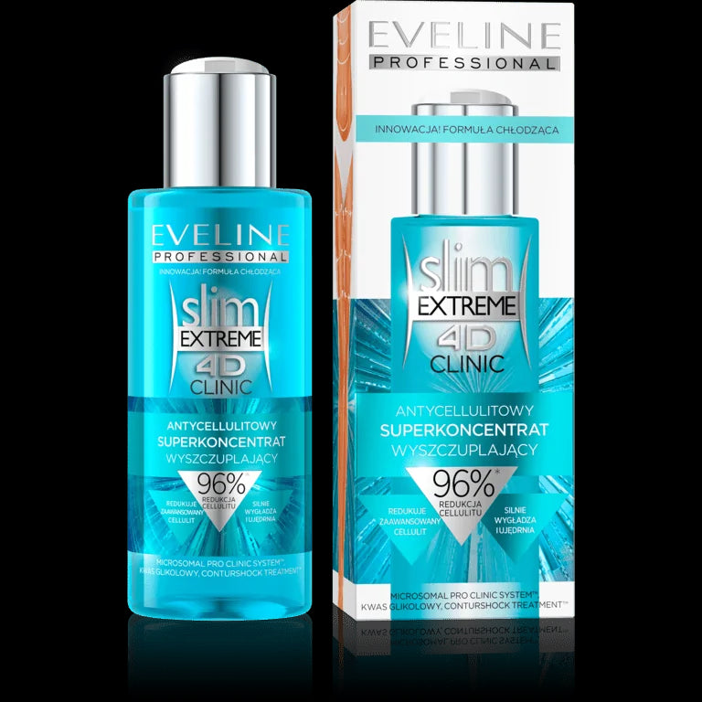 Eveline Slim Extreme 4D - CLINIC, antycellulitowy superkoncentrat wyszczuplający, poj. 250 ml