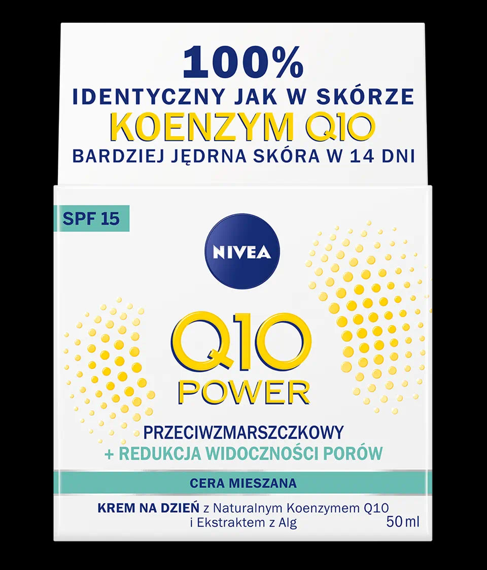 Nivea Q10 Power anti-wrinkle day moisturizer for combination skin, SPF 15, 50 ml