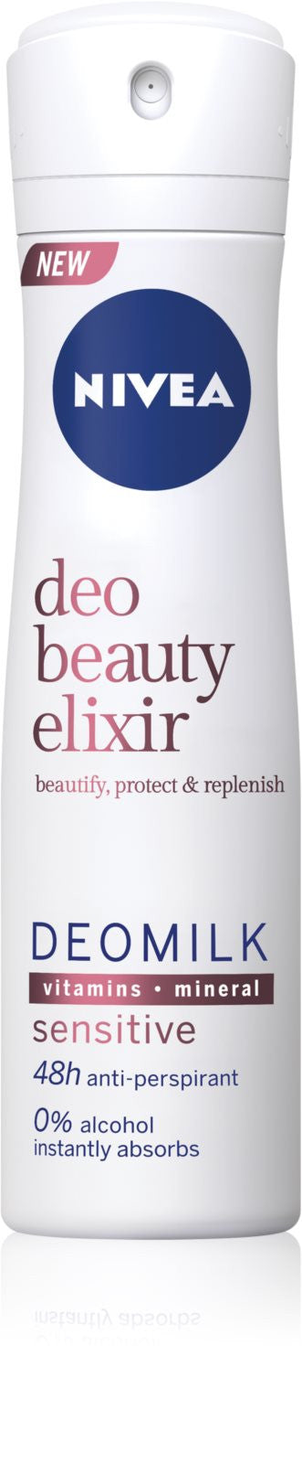 NIVEA Deo Beauty Elixir - antyperspirant w sprayu dla kobiet, Fresh, poj. 150 ml