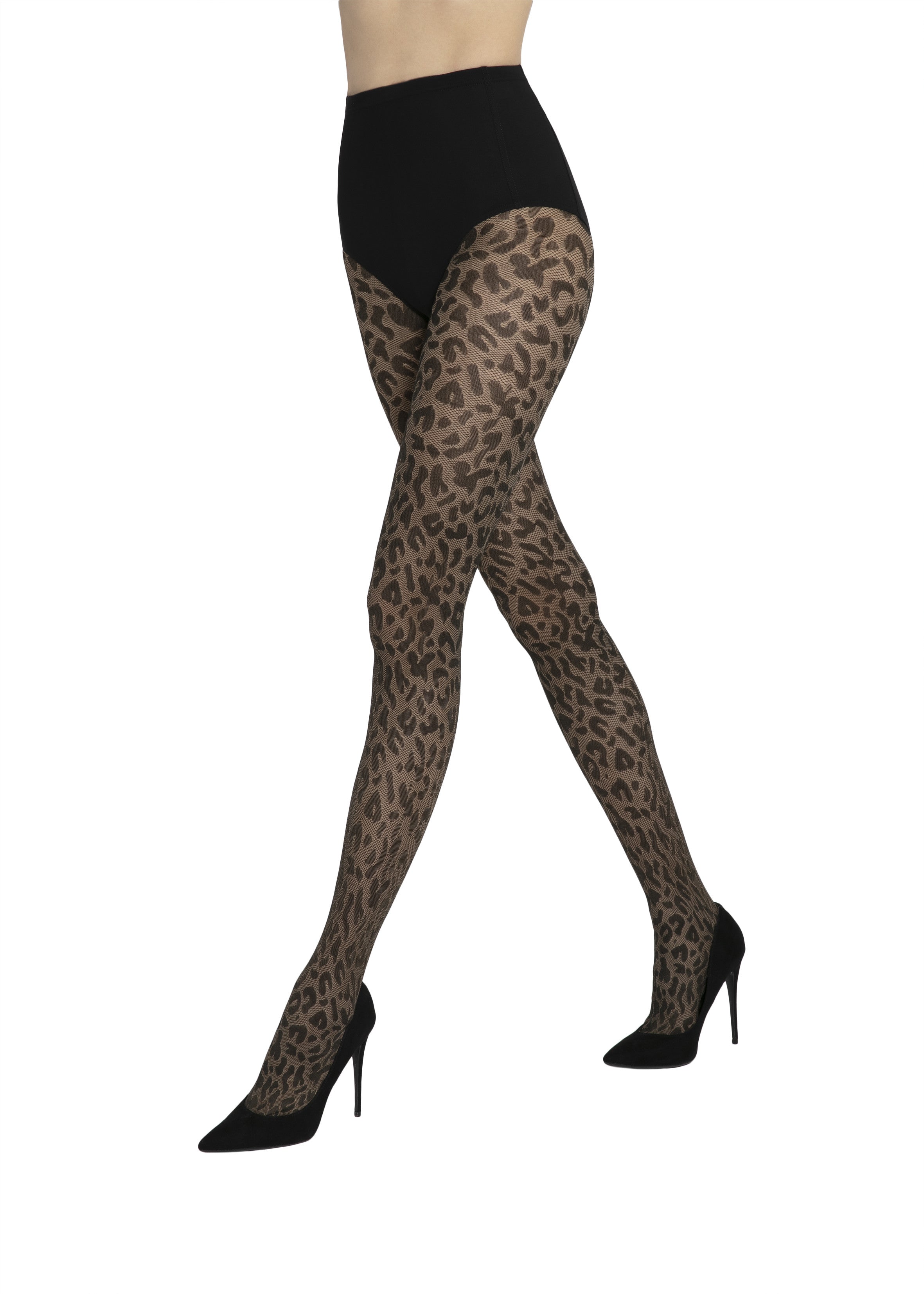 WILD CAT W.04 - Women's patterned tights 40 DEN