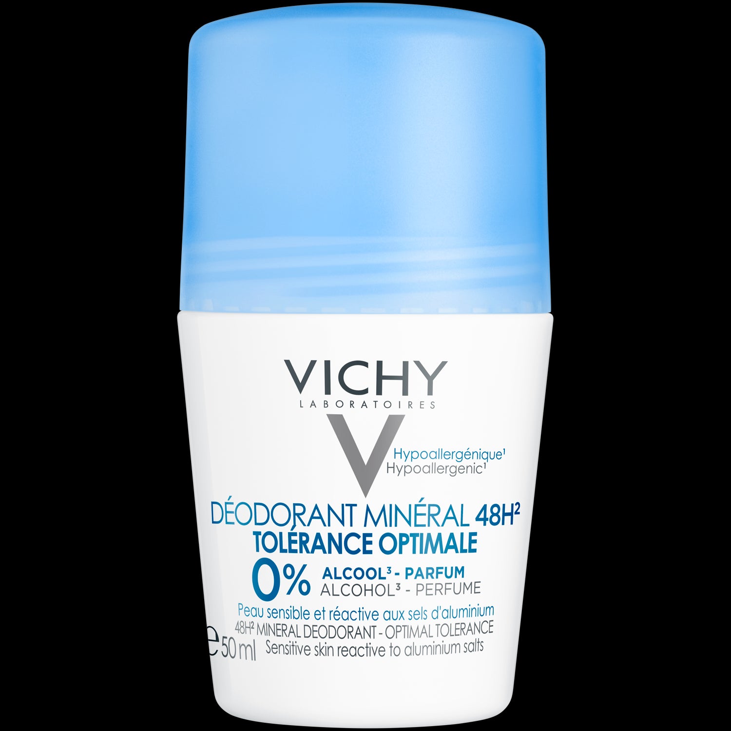 Vichy Tolerance - mineral deodorant in a ball OPTIMAL TOLERANCE, 50 ml capacity