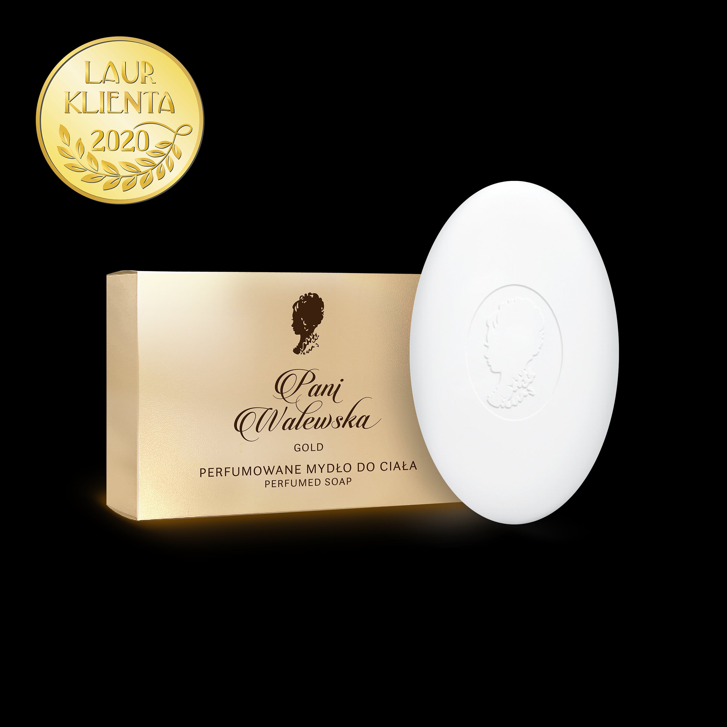 Pani Walewski Gold - perfumowane mydło do ciała w kostce, masa netto: 100g