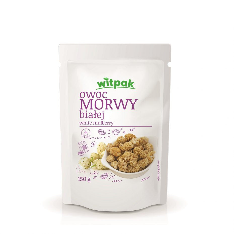 Witpak - dried fruit of white mulberry. net weight: 150 g