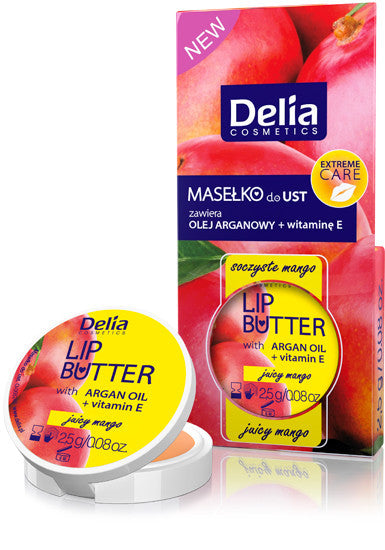 Delia Lip Butter - masełko do ust Soczyste Mango, masa netto: 2.5 g