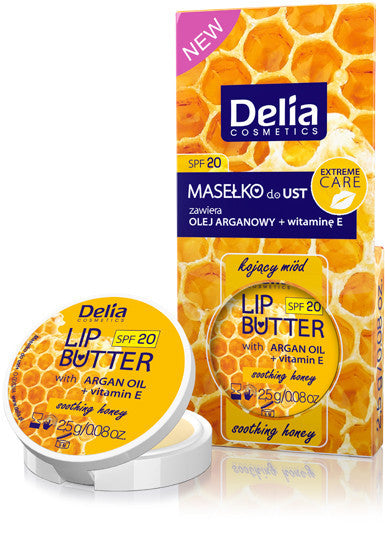 Delia Lip Butter - masełko do ust - Kojący Ust, masa netto: 2.5 g