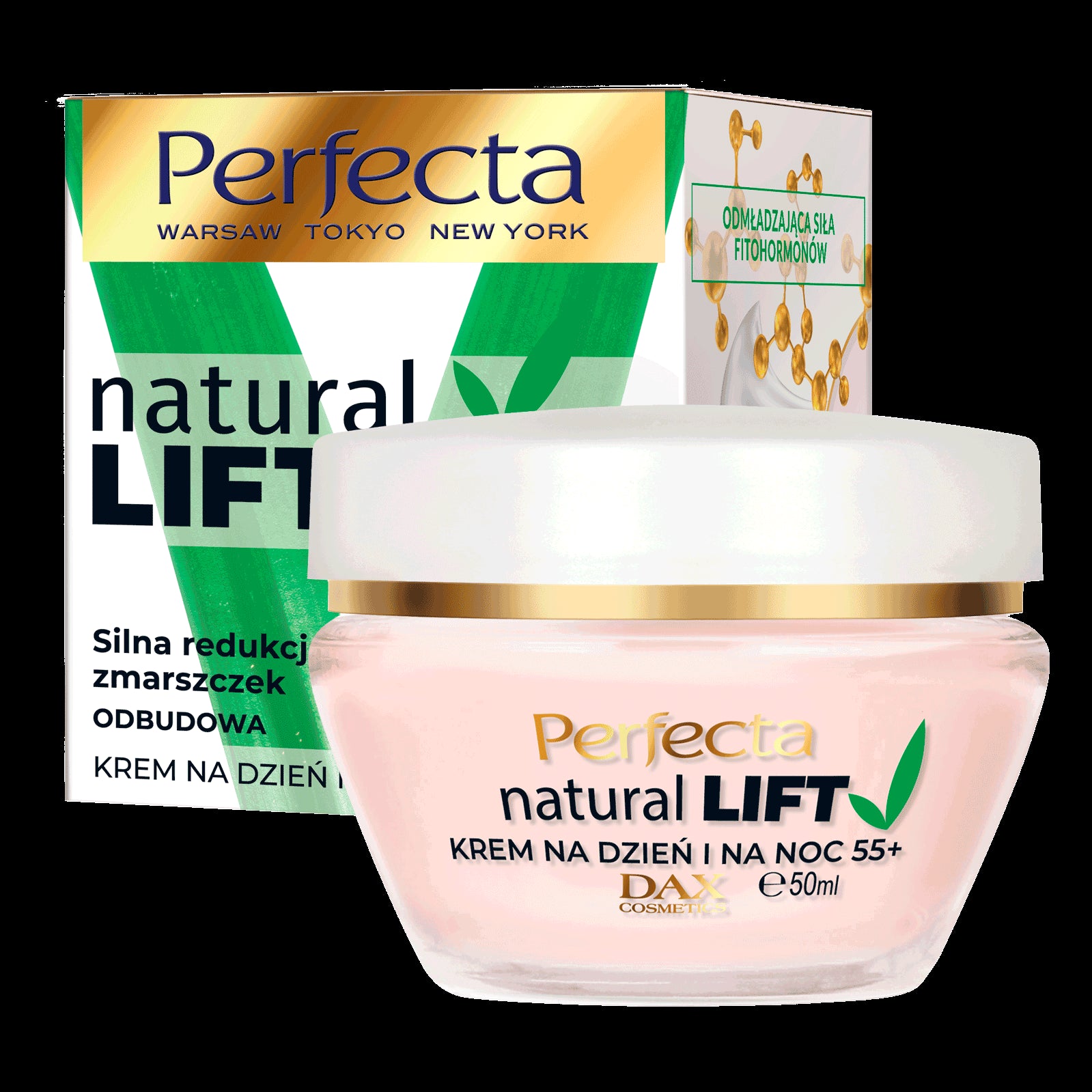 Perfecta Natural Lift - Strong Wrinkle Reduction and Restoration Day & Night Cream 55+, Volume 50 ml
