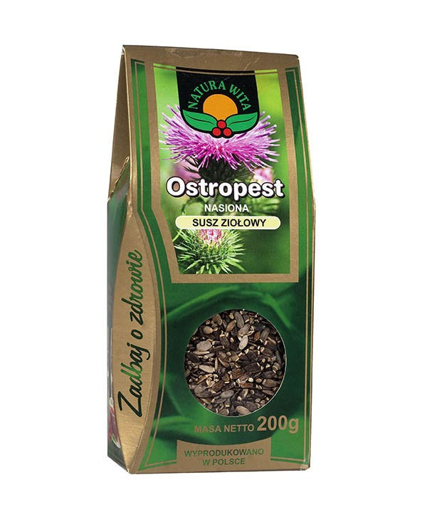Natura Wita - ostropest nasiona, masa netto: 200 g
