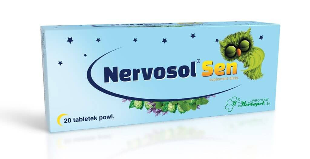 Nervosol Sen - film-coated tablets, dietary supplement, 20 pcs.