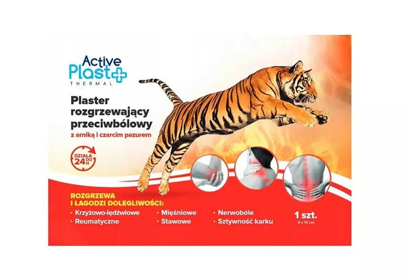 ActivePlast Thermal - warming, analgesic plaster with arnica and black claw, 1pc.