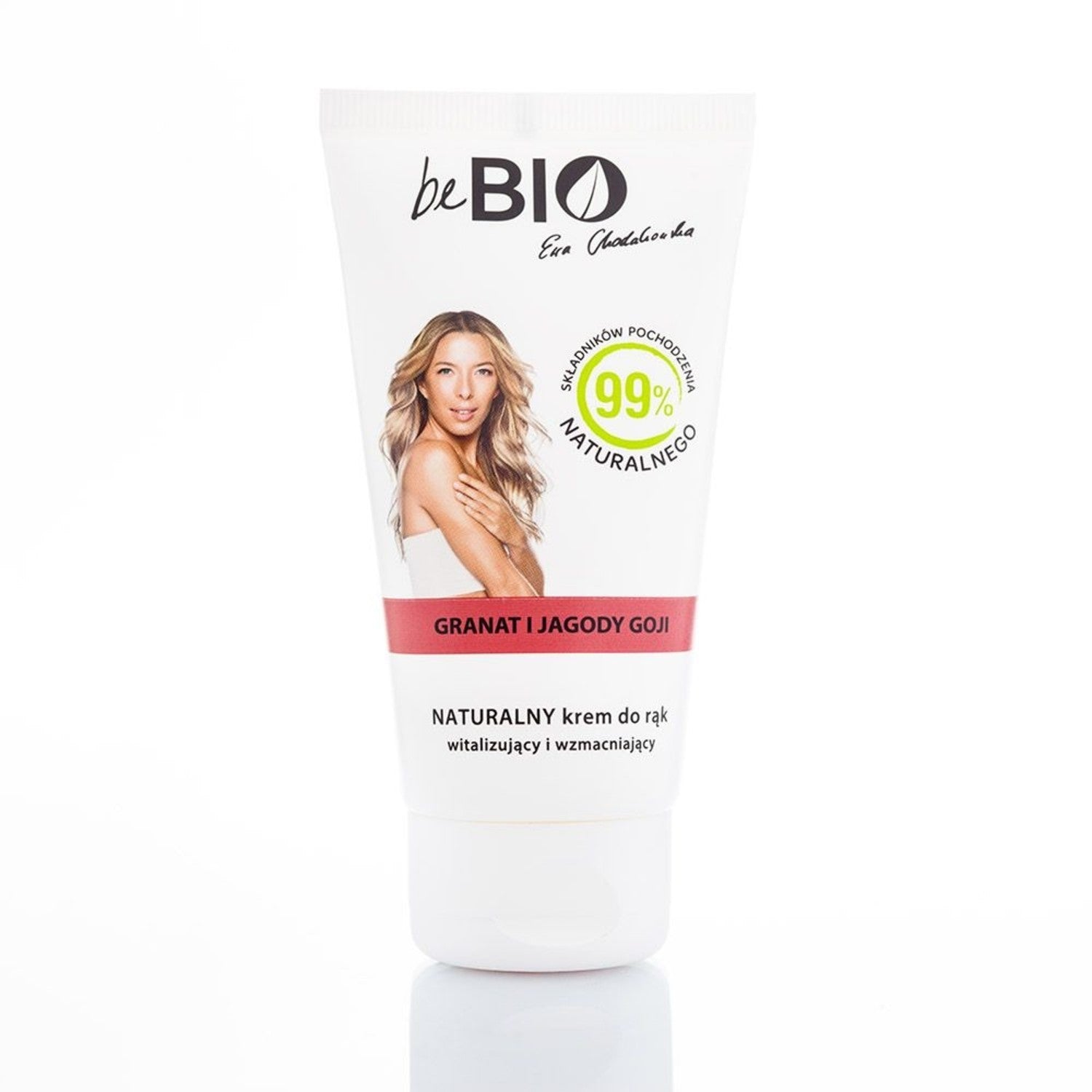 BeBIO Ewa Chodakowska - naturalny krem do rąk witalizujące i wzmacniający, granat i jagody goji, poj. 75 ml