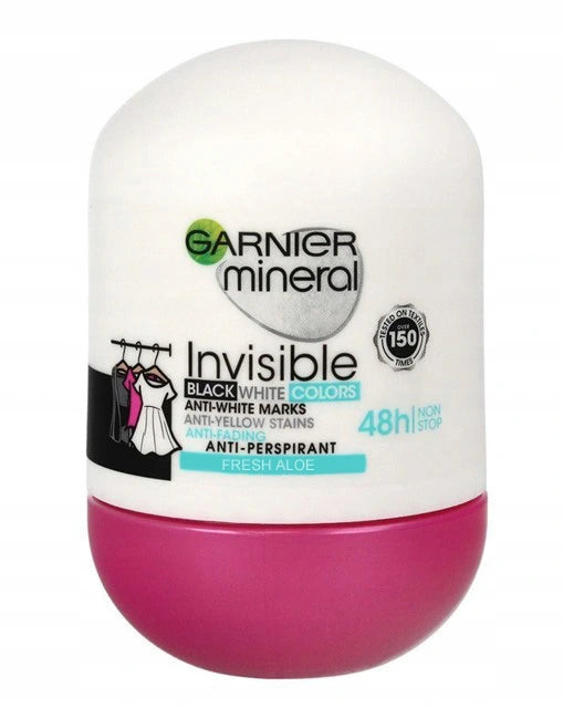 Garnier Mineral Invisible BWC Floral Touch - antyperspirant w kulce 48h, poj. 50 ml
