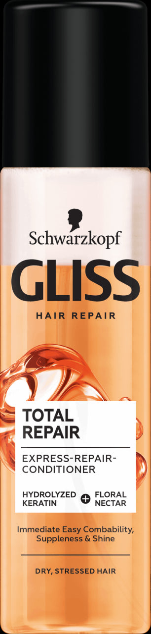 Gliss Kur Total Repair - ekspresowa odżywka regenerująca do włosów, poj. 200 ml.