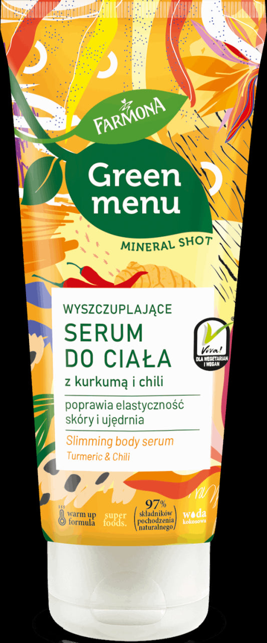 Green Menu - wyszczuplające serum do ciała z kurkumą i chilli, poj. 200 ml