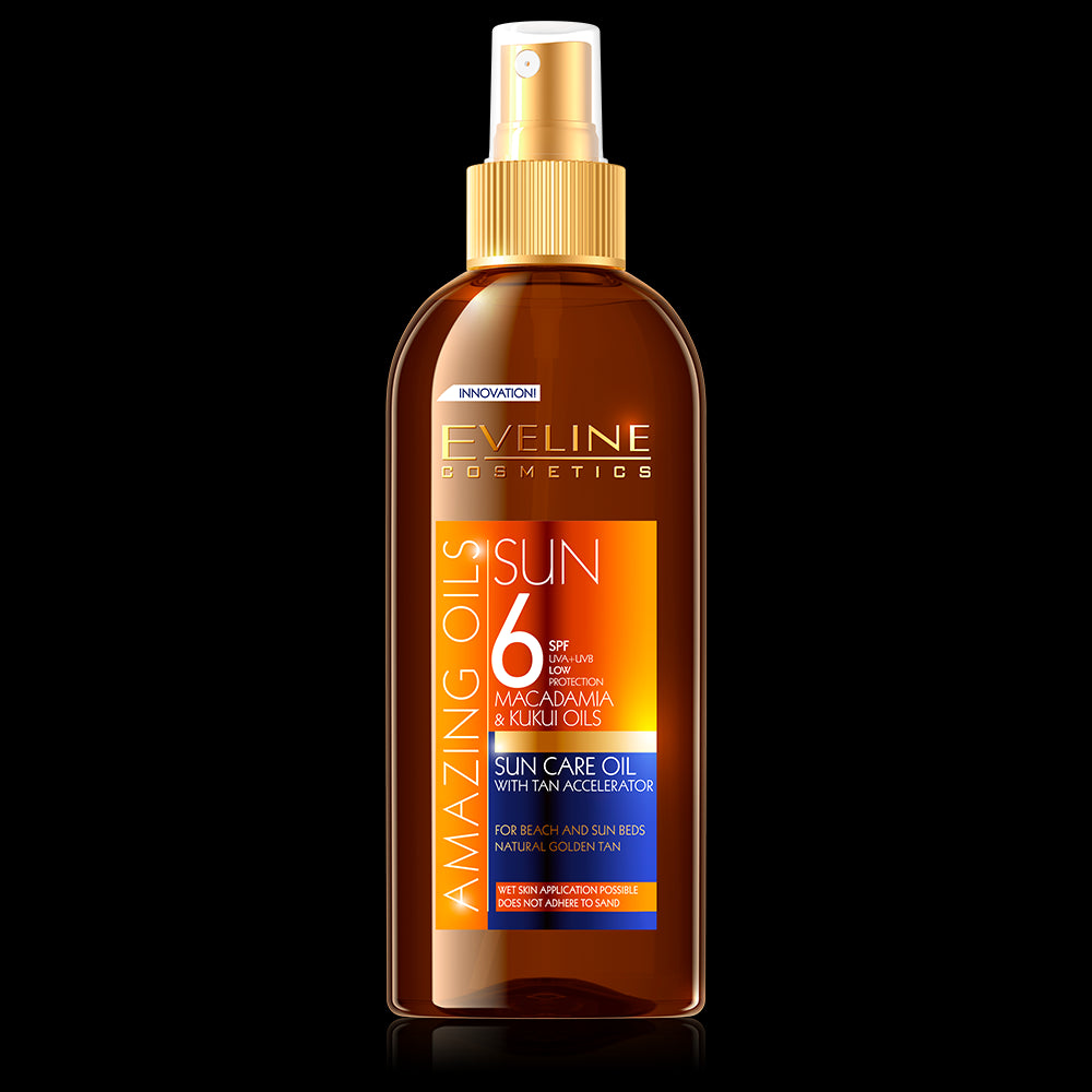 Eveline Sun Amazing Oils - Spray-on sun protection oil with SPF 6, 150 ml