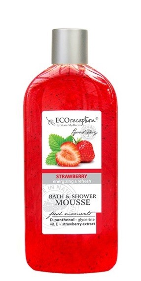Eco receptura Strawberry - Mus do kąpieli 500 ml.