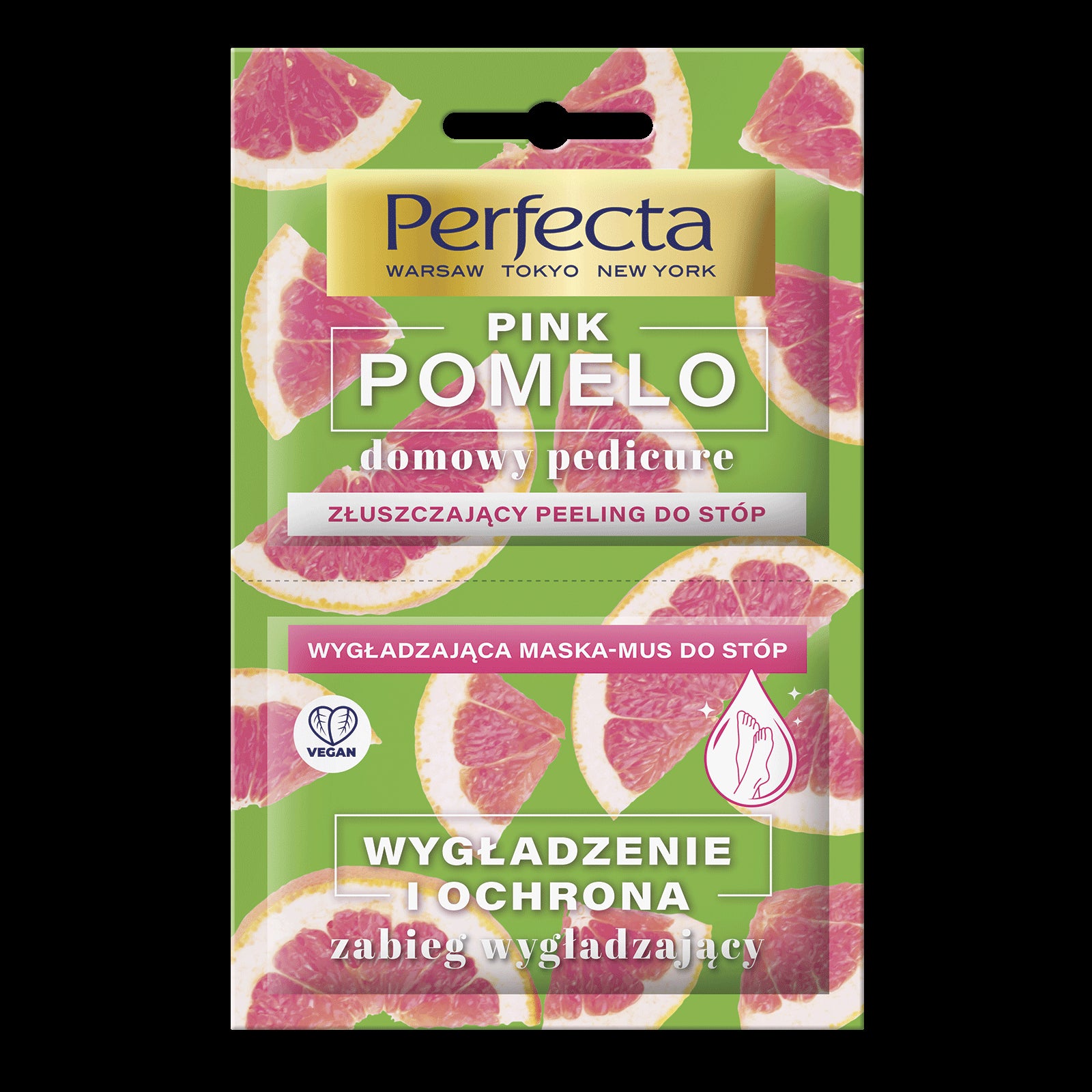 Perfecta Pink Pomelo - scrub + foot mask, smoothing treatment, 12 ml